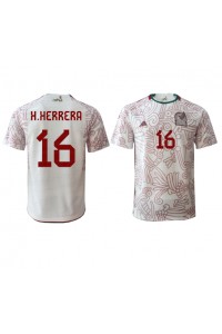 Fotbalové Dres Mexiko Hector Herrera #16 Venkovní Oblečení MS 2022 Krátký Rukáv